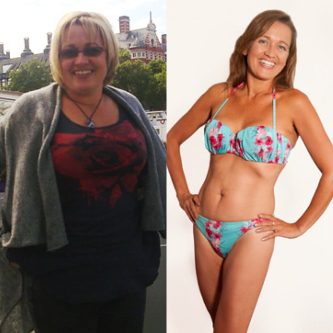 Marie's progress photographs